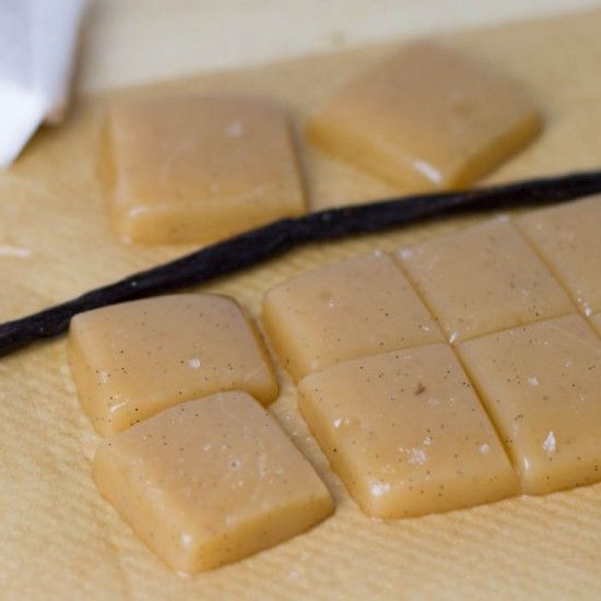 Rezeptbild: Sahnekaramellen mit Vanille und Flor de Sal