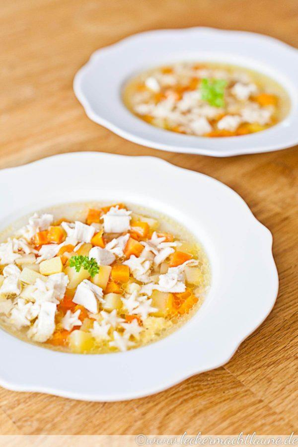 Rezeptbild: Hühnersuppe – perfekt bei Erkältung