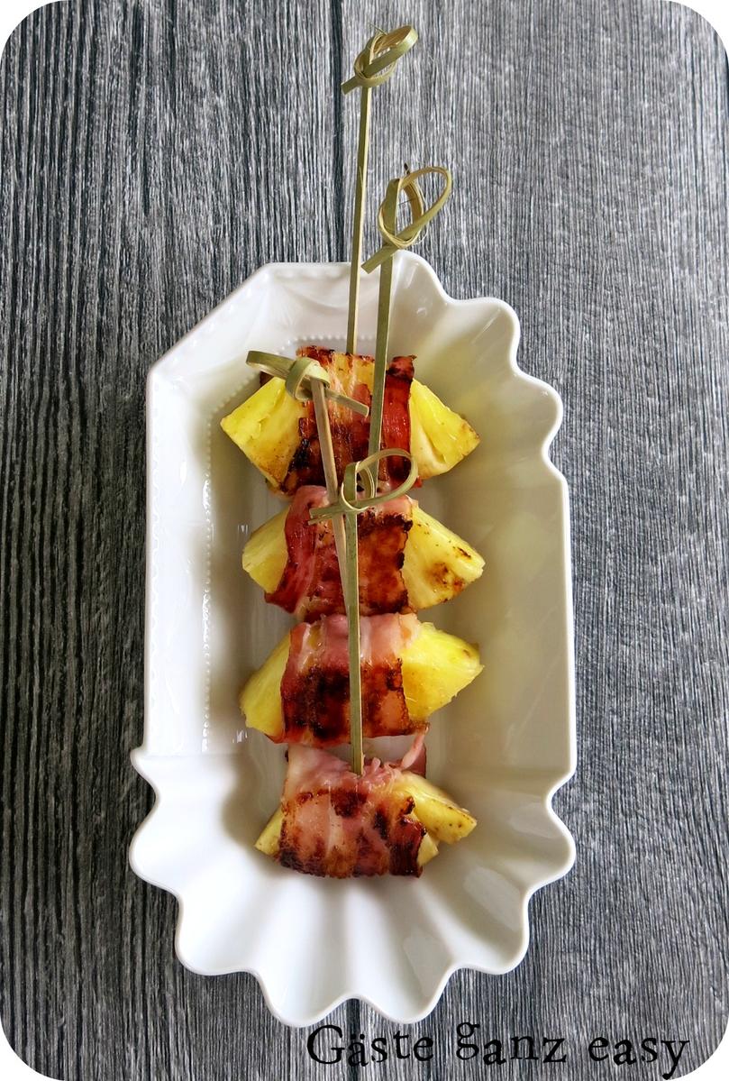 Rezeptbild: Ananas im Speckmantel