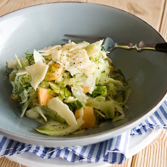 Rezeptbild: Fenchelsalat mit Melone