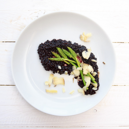 Rezeptbild: Schwarzes Risotto