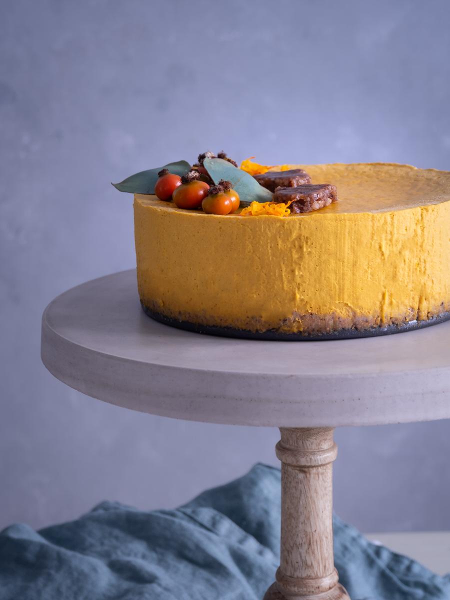 Rezeptbild: Gesunder Kürbiskuchen ohne Backen
