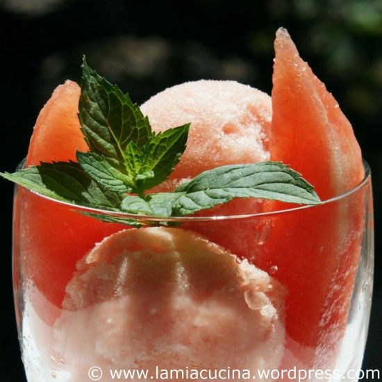 Rezeptbild: Wassermelonensorbet