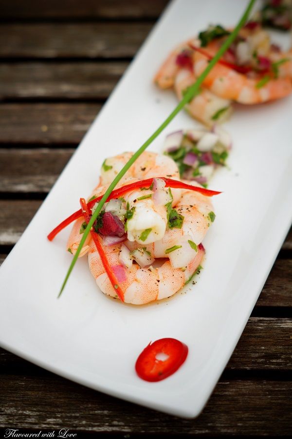Rezeptbild: Ceviche mit Garnelen