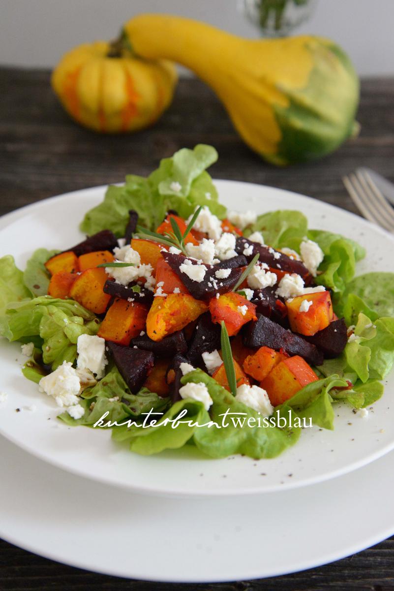 Rezeptbild: Kürbis Rote Beete Salat