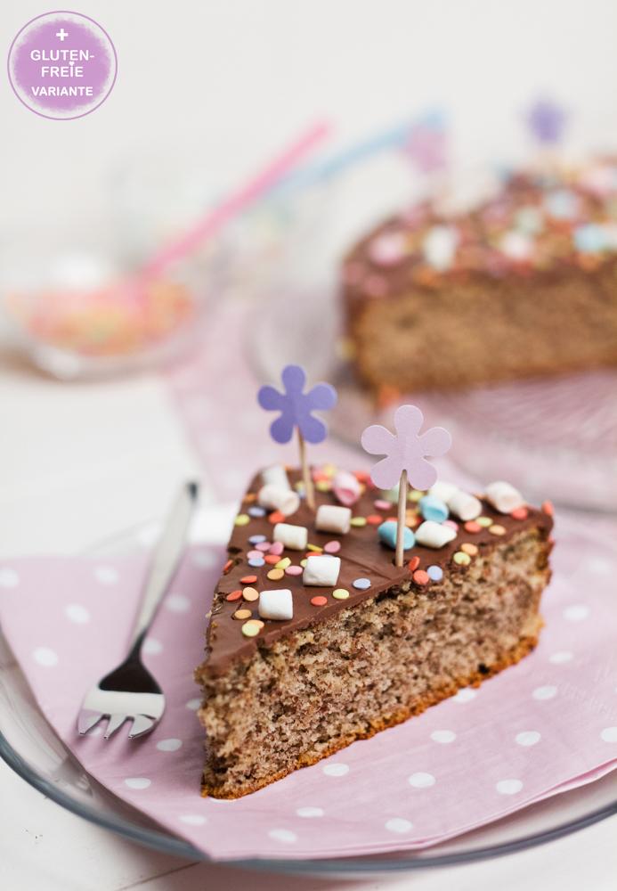 Rezeptbild: Nusskuchen mit Schokolade