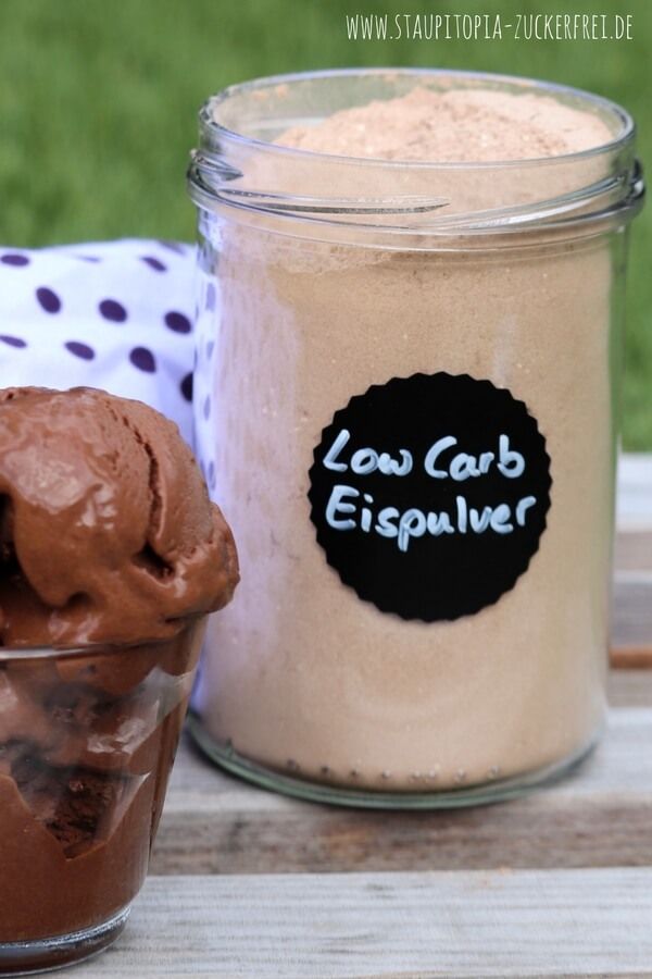 Rezeptbild: Low Carb Eispulver selber machen