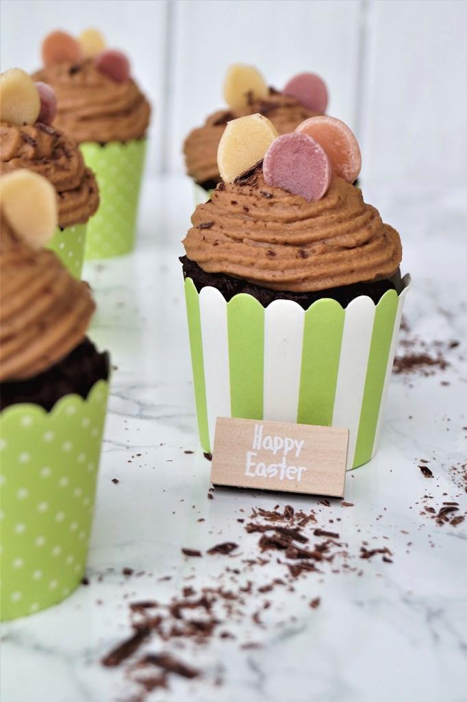 Rezeptbild: Karotten-Zucchini-Muffins mit Chili-Haselnuss-Mousse