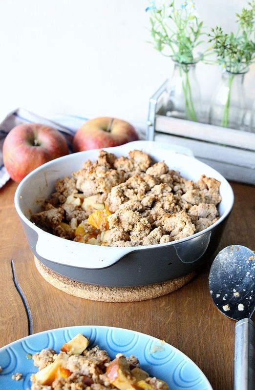 Rezeptbild: Apfel - Crumble, ein bisschen gesünder