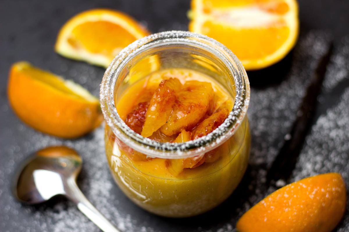 Rezeptbild: Blutorangen-Pudding