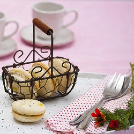 Rezeptbild: Mohn-Zitronen-Macarons