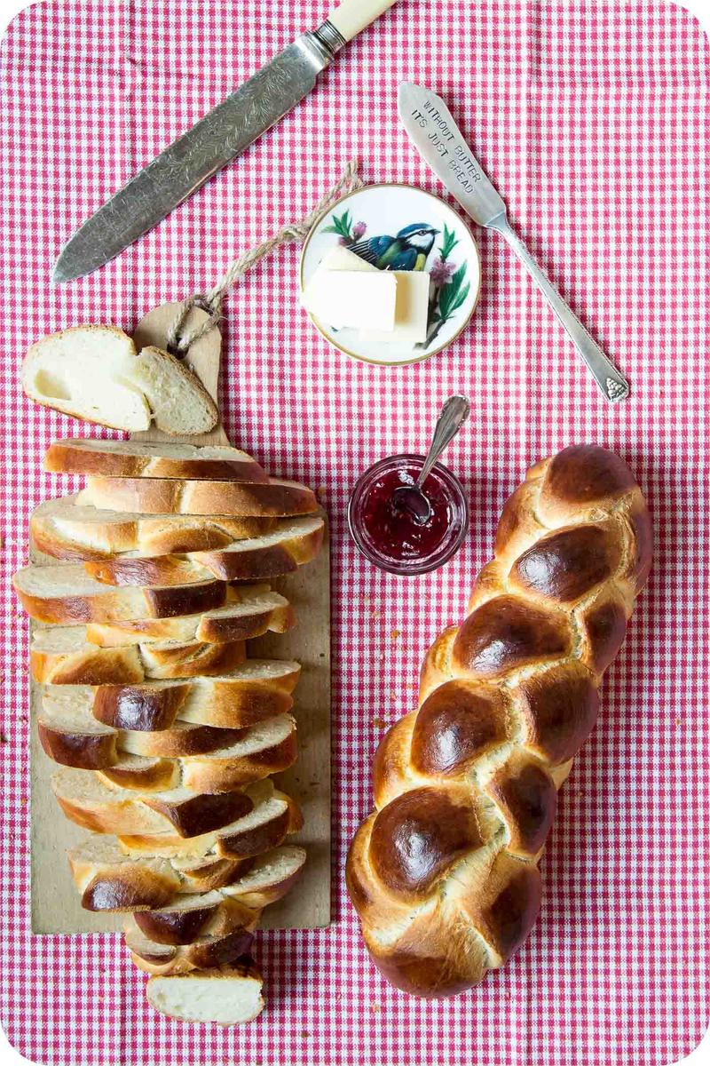 Rezeptbild: Vanille-Zitronen-Zopf