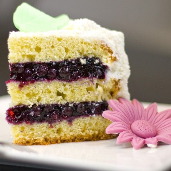 Rezeptbild: Heidelbeer-Vanille-Torte