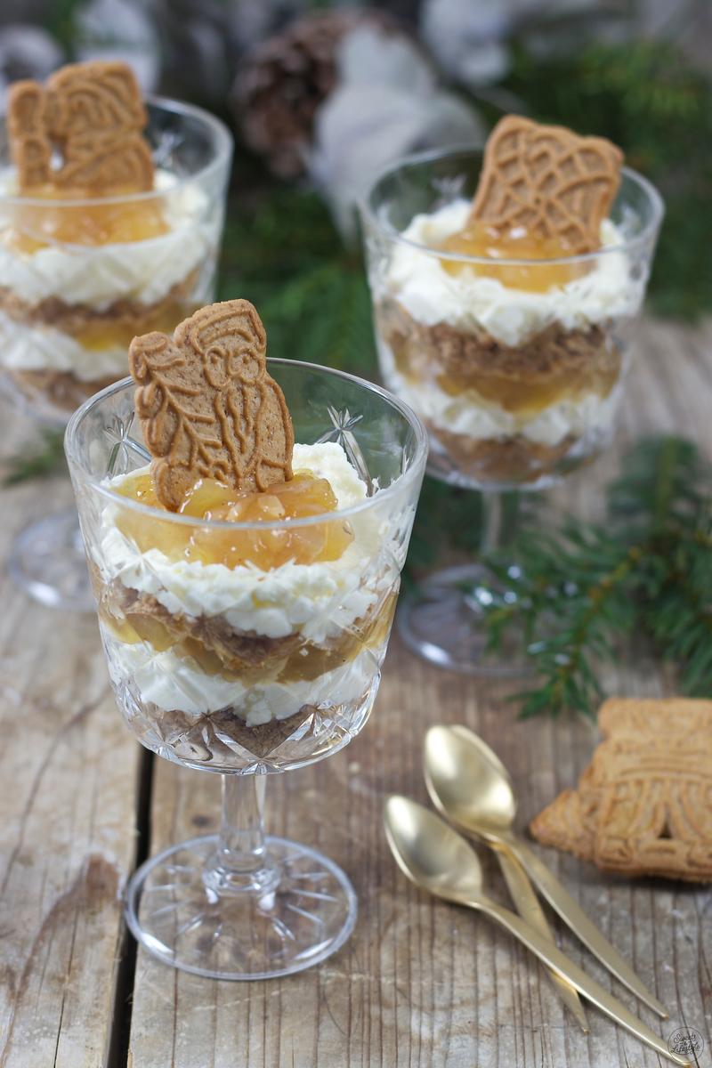 Rezeptbild: Bratapfel Spekulatius Dessert