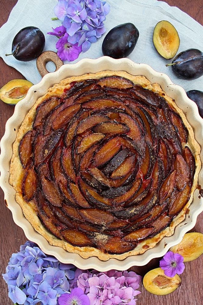 Rezeptbild: Schnelle Pflaumentarte