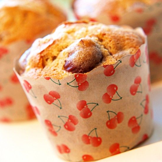 Rezeptbild: Kirsch-Marzipan-Muffins