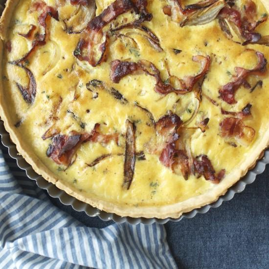 Rezeptbild: Speck-Zwiebel-Quiche