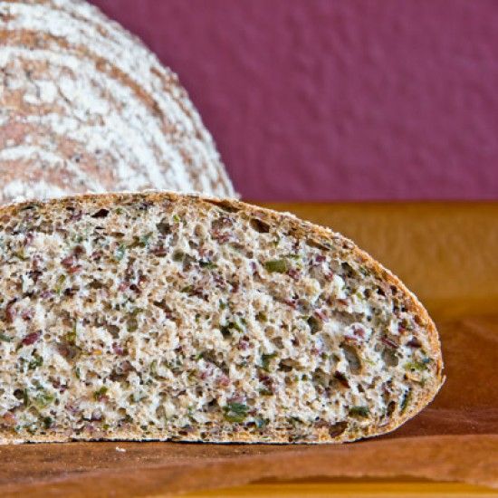 Rezeptbild: Schnittlauchbrot mit Leinsamen