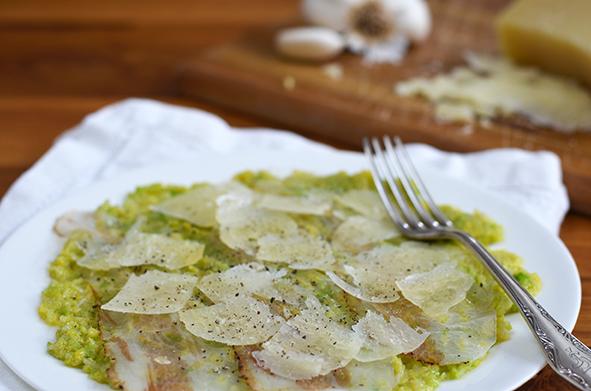 Rezeptbild: Wirsing Carpaccio mit Lardo und Pecorino