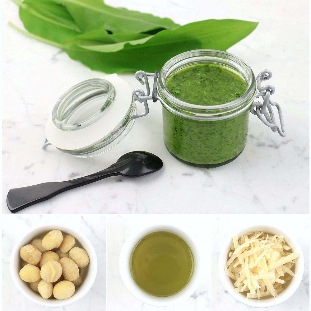 Rezeptbild: Pesto: Bärlauch Macadamia