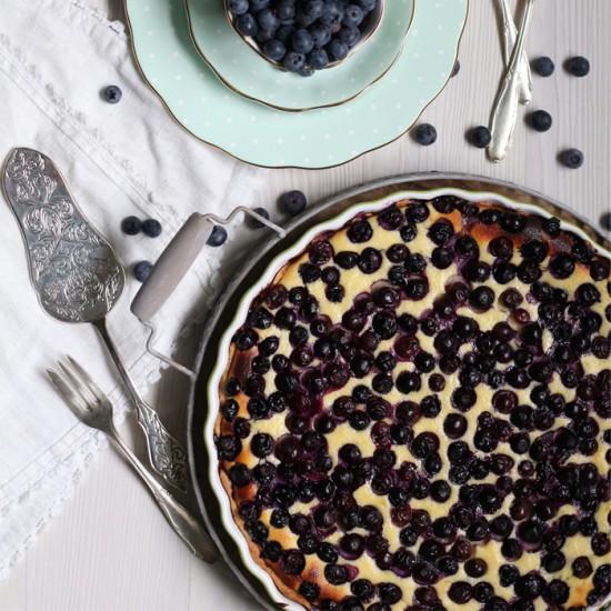 Rezeptbild: Heidelbeer Topfen Tarte