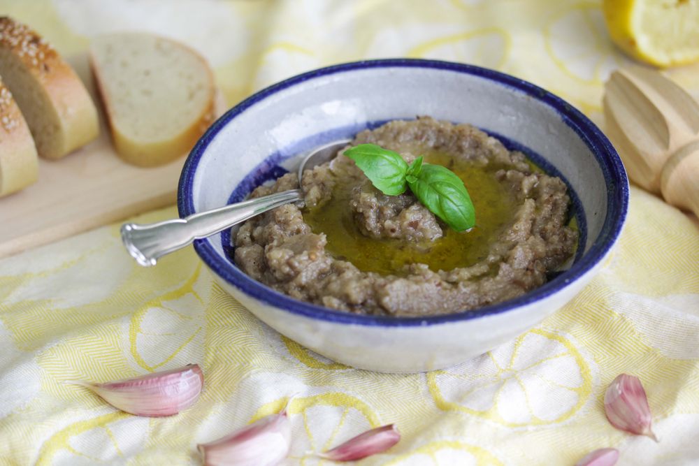 Rezeptbild: Griechischer Auberginensalat (Dipp/Aufstrich)