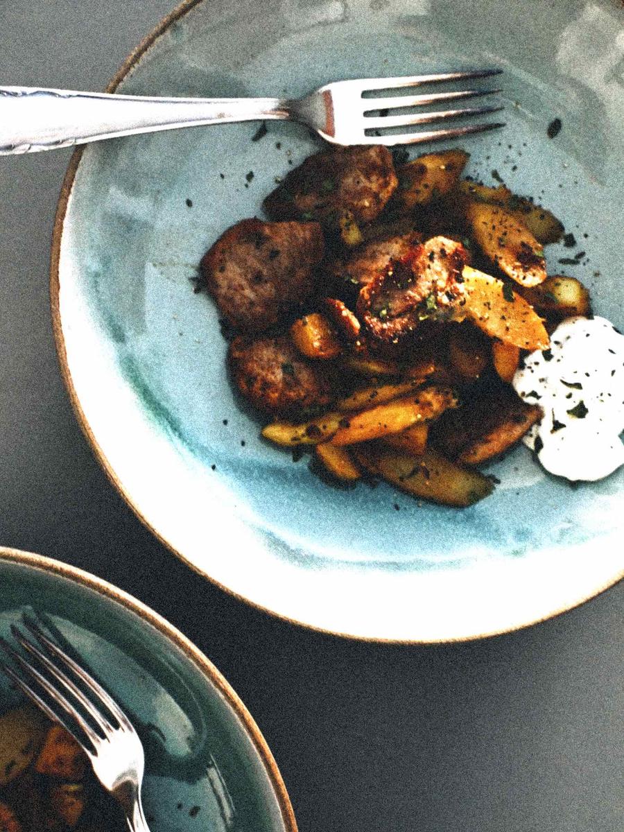 Rezeptbild: SPARGEL-PFANNE MIT NEUEN KARTOFFELN