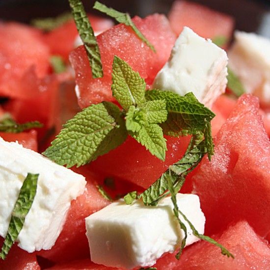 Rezeptbild: Melone. Minze. Feta.