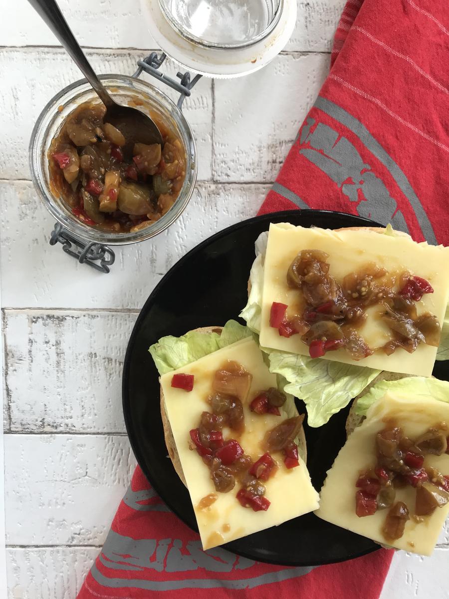 Rezeptbild: Chutney aus grünen Tomaten