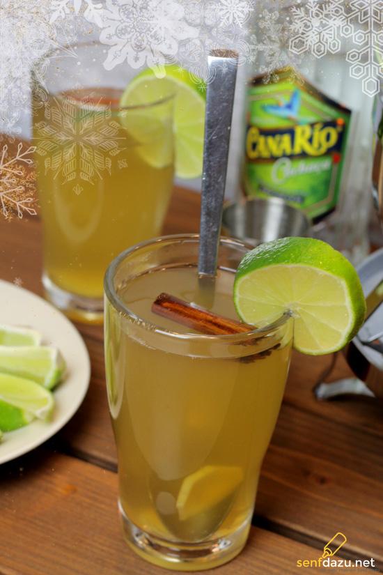 Rezeptbild: Ingwer Zitronen Tee Caipirinha Punsch