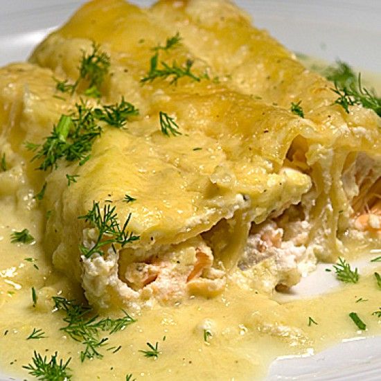 Rezeptbild: Cannelloni con salmone e finocchio