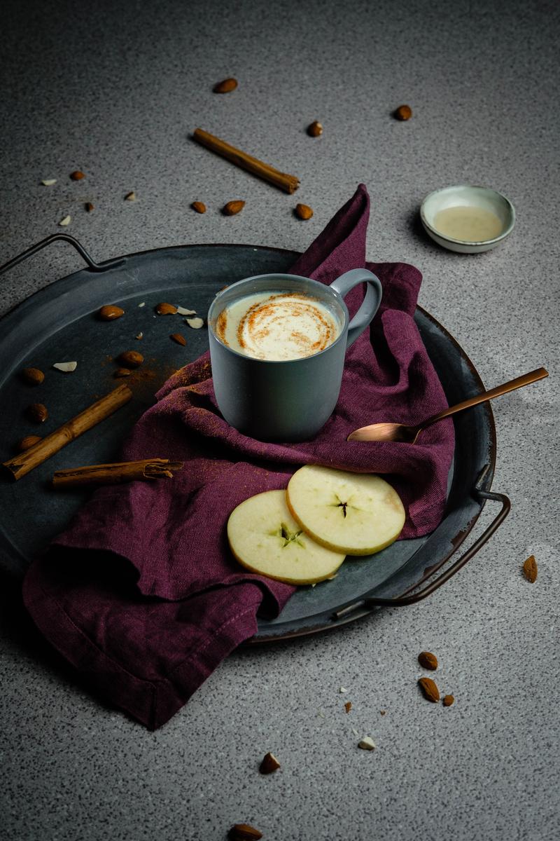 Rezeptbild: Warmer Apfelkuchen-Smoothie