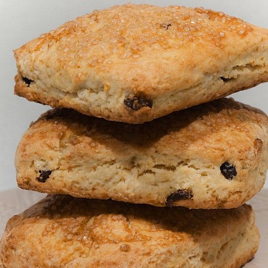Rezeptbild: Englische Scones mit getrockneten Cranberries