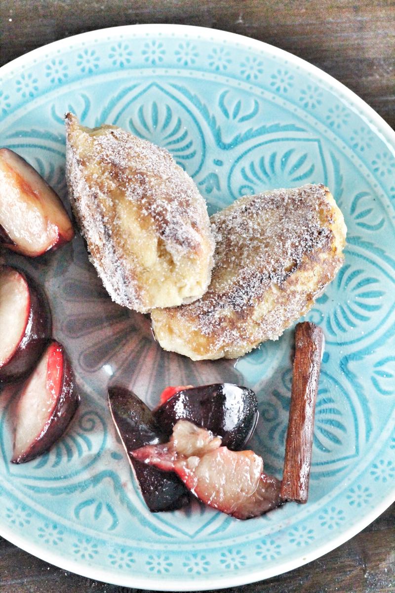 Rezeptbild: Arme Ritter mit Zwetschgenröster