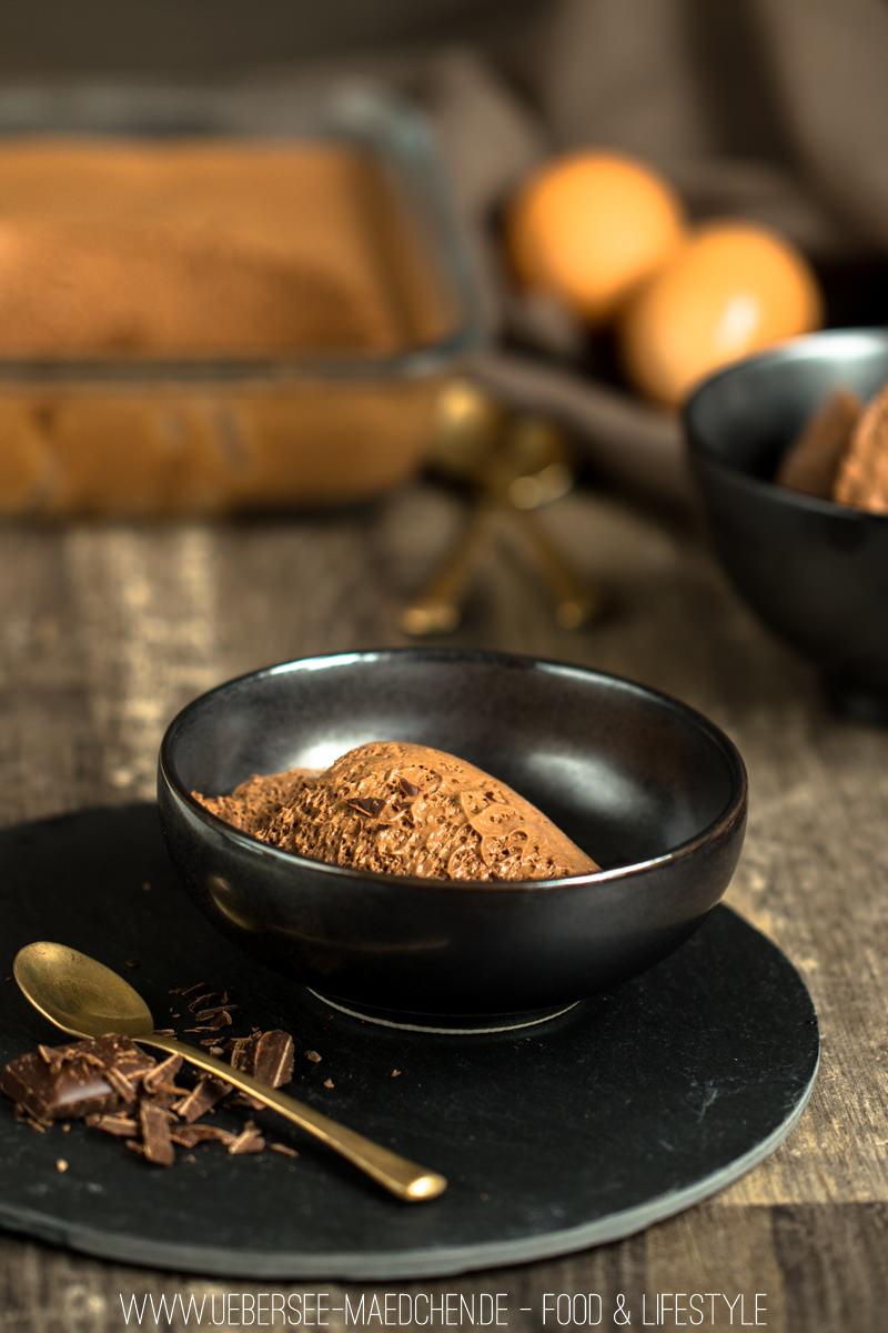 Rezeptbild: Mousse au chocolat mit Zartbitterschokolade