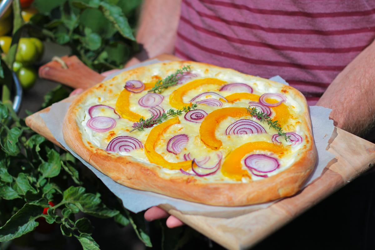 Rezeptbild: Kürbis Pizza