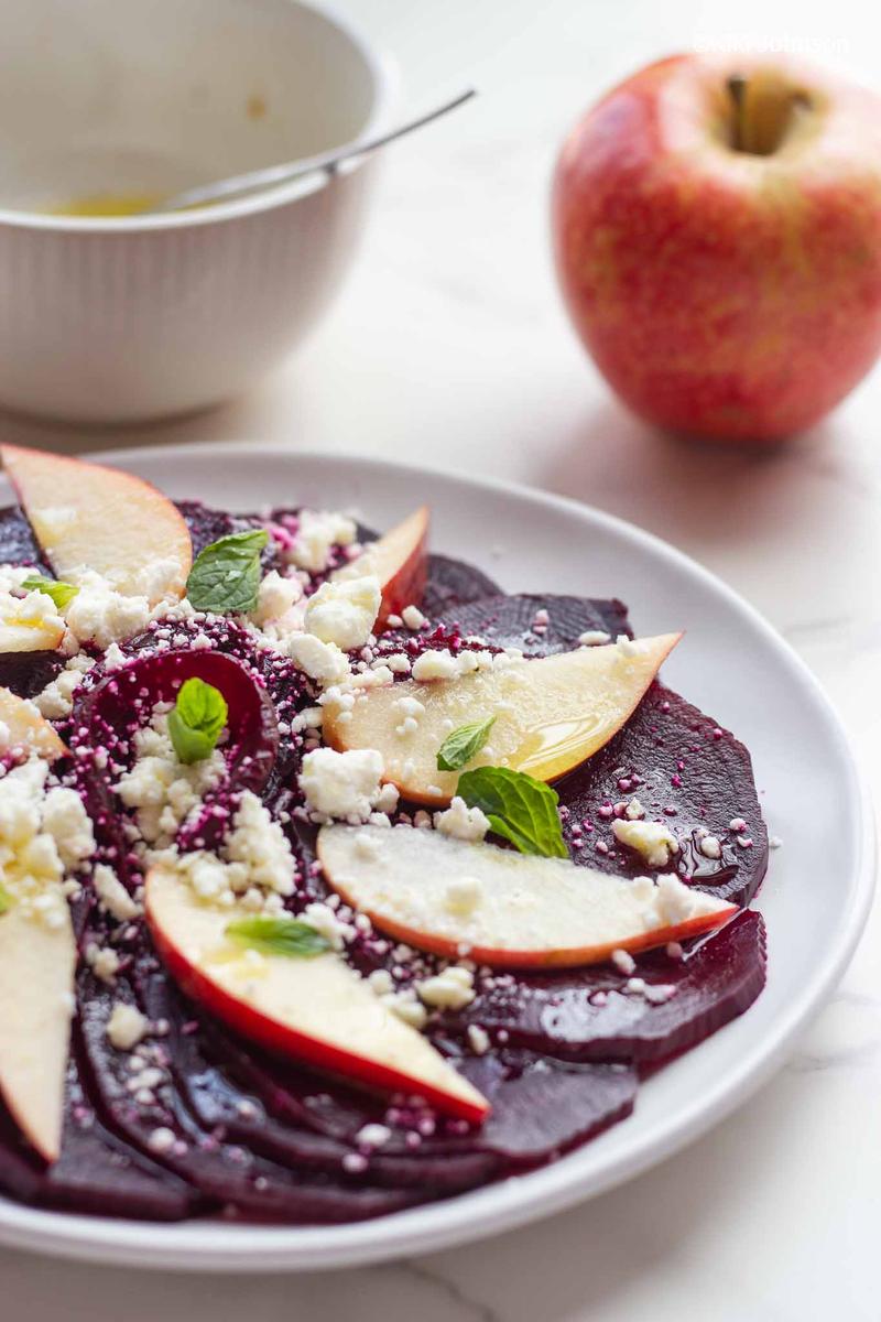 Rezeptbild: Rote Bete Salat mit Äpfeln