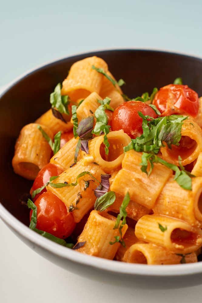 Rezeptbild: Pasta mit Kirschtomaten und Feta