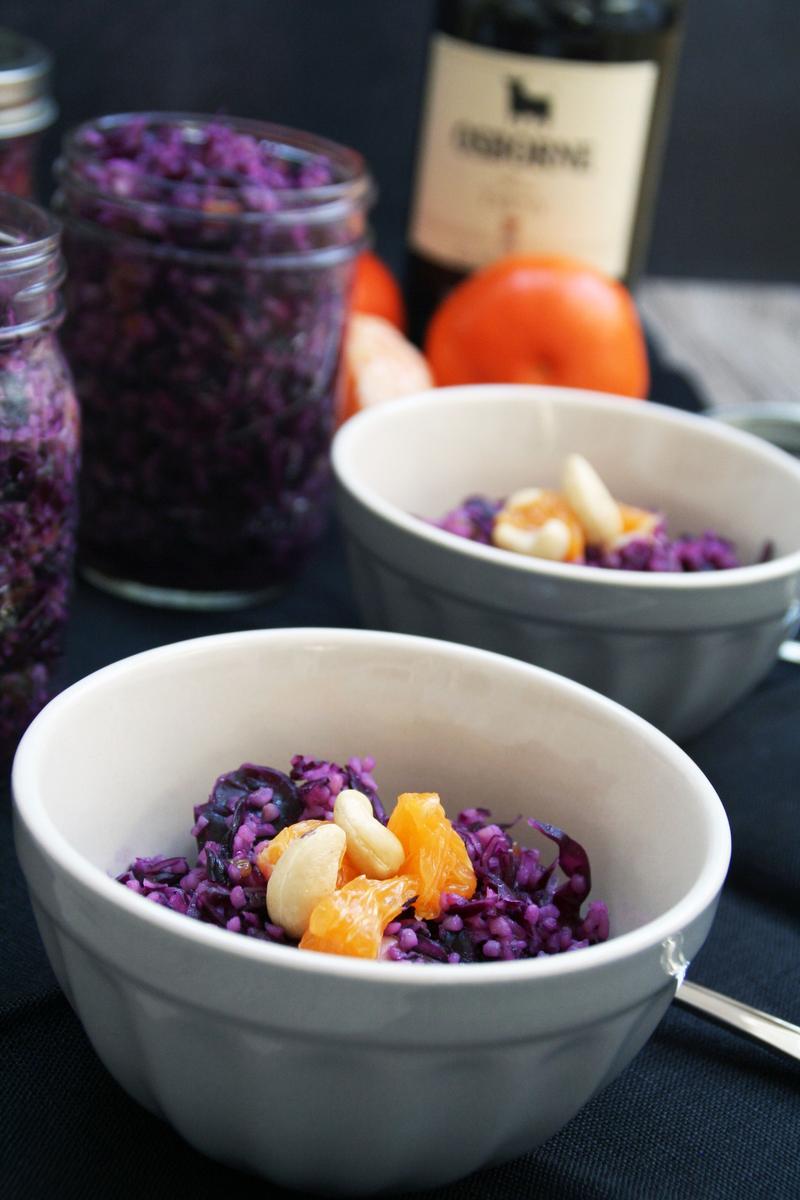 Rezeptbild: Rotkohl-Bulgur-Salat