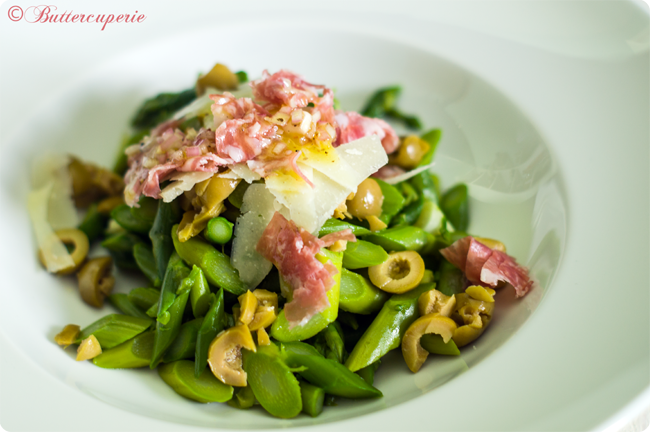Rezeptbild: warmer Spargelsalat