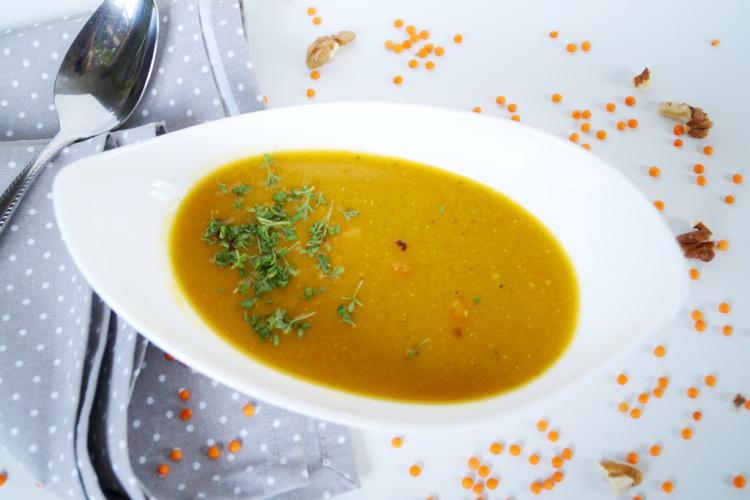 Rezeptbild: Linsen Süßkartoffel Suppe