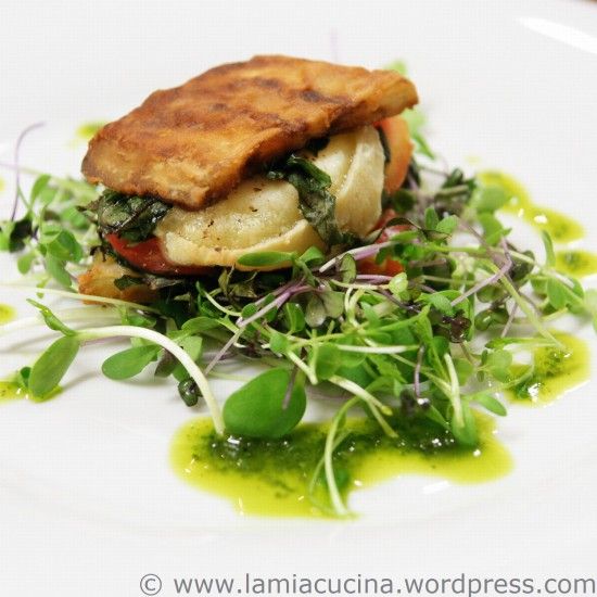 Rezeptbild: Aubergine-Ziegenkäse-Sandwich