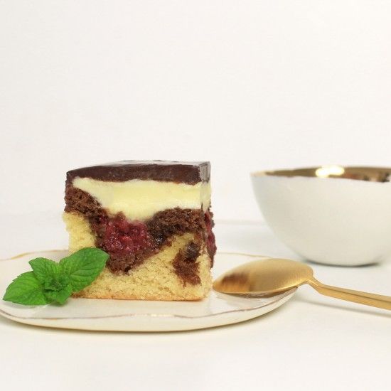 Rezeptbild: Donauwelle mit Schoko-Ganache