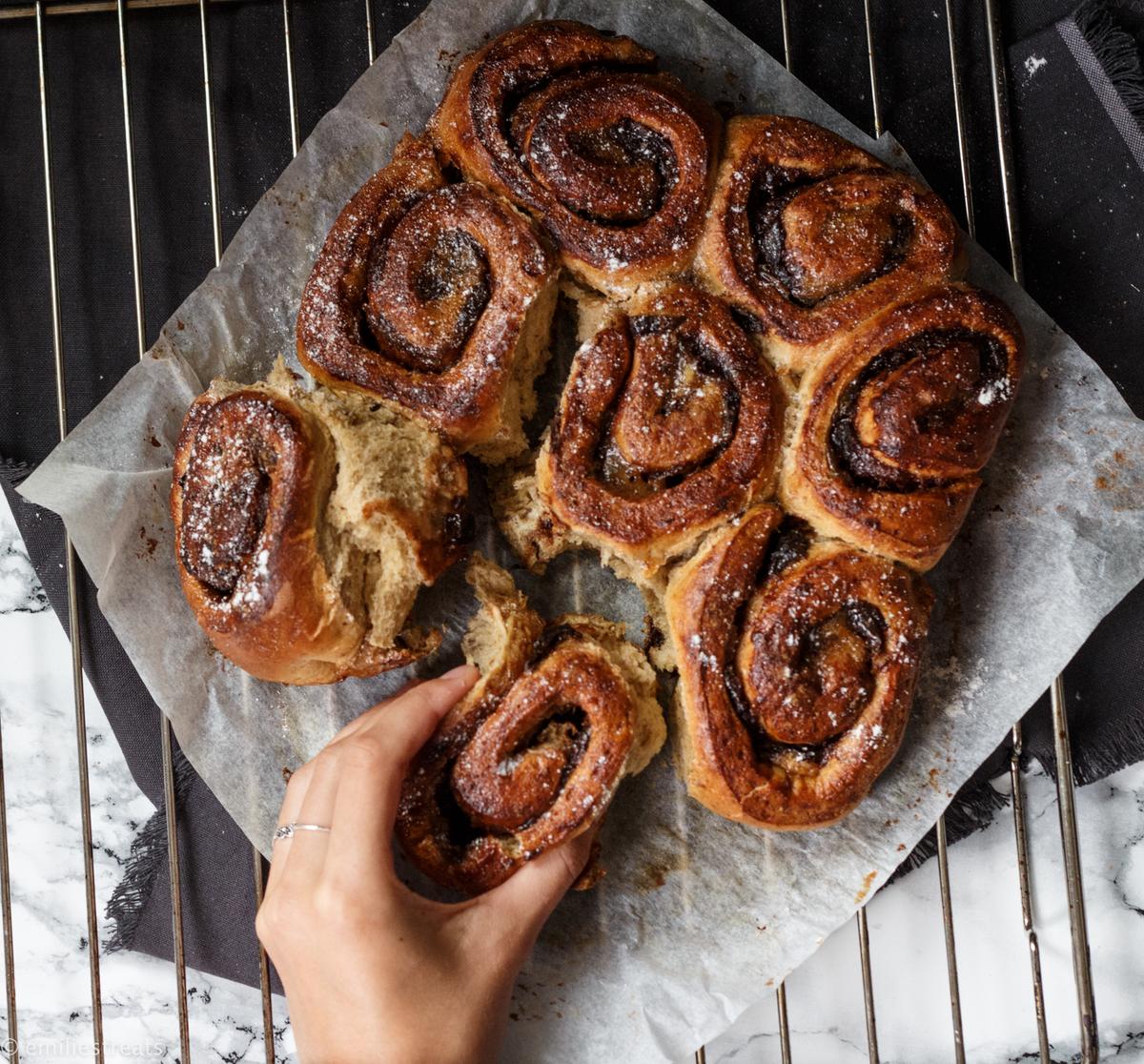 Rezeptbild: Zimtschnecken mit Pflaumenfüllung