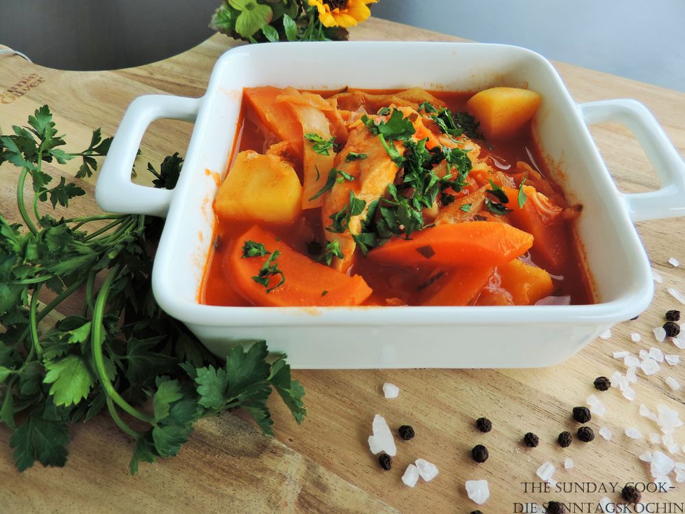 Rezeptbild: Hähncheneintopf mit Spitzkohl 