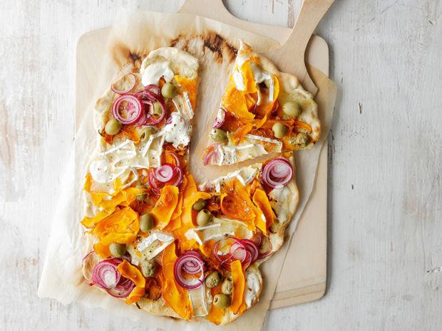 Rezeptbild: Kürbis-Flammkuchen