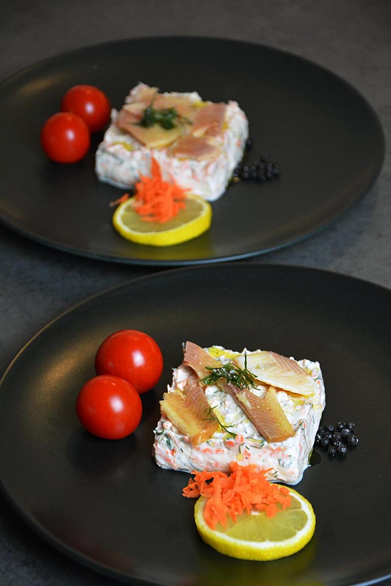 Rezeptbild: Räucherforelle mit Meerrettich-Topfen