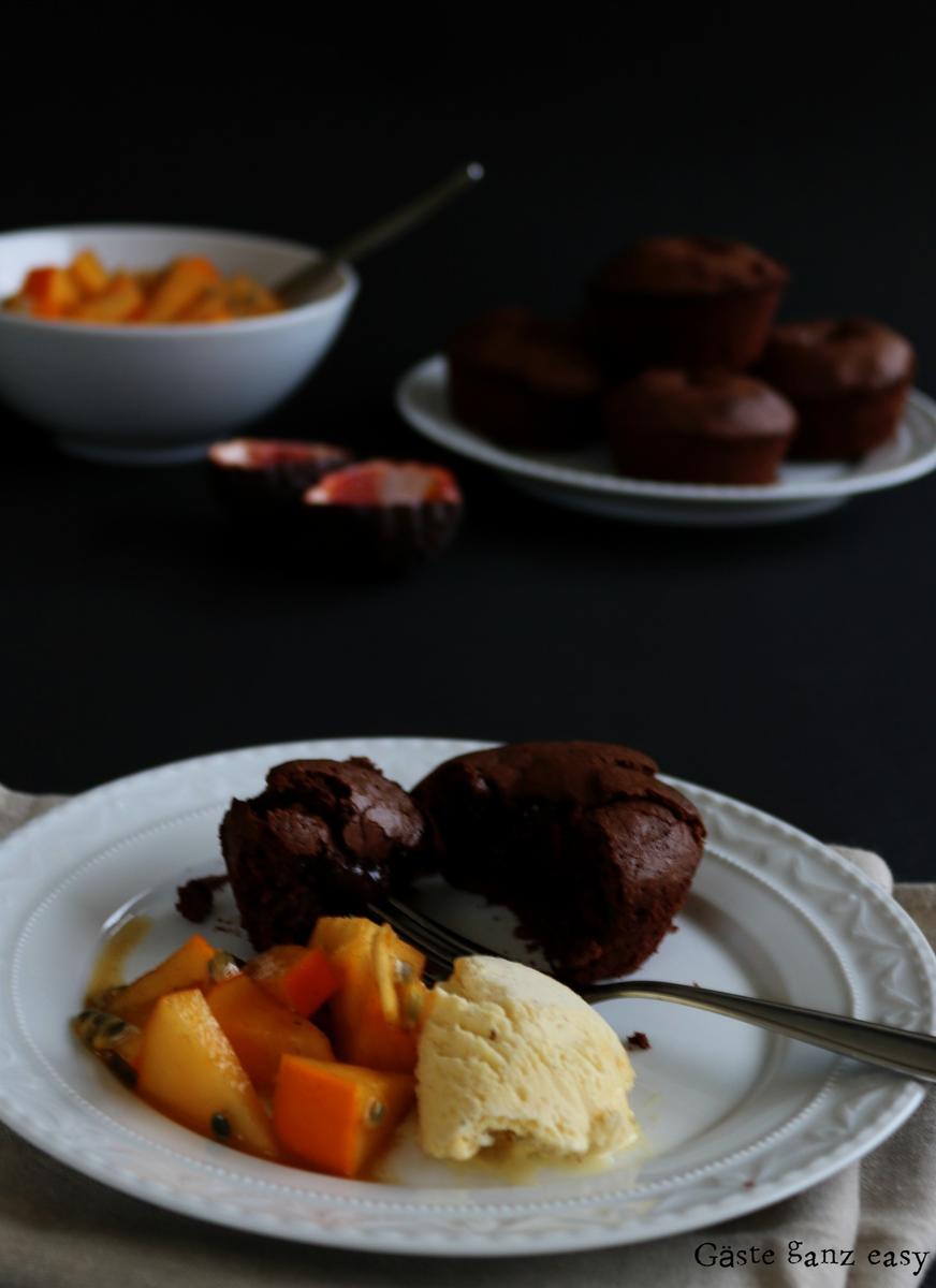 Rezeptbild: Schokoküchlein mit flüssigem Kern