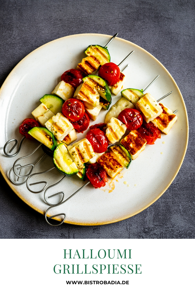 Rezeptbild: Halloumi-Spieße vom Grill