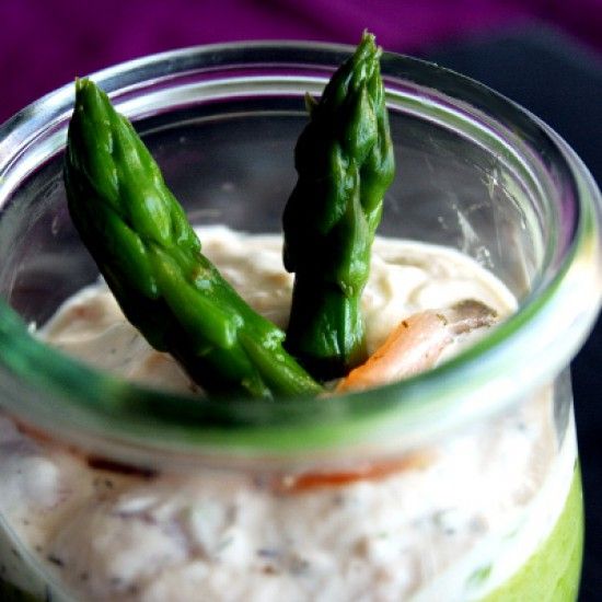 Rezeptbild: Spargel-Lachs-Creme